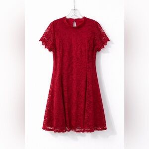 Torrid Red Lace Dress